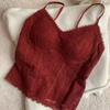 French lace beauty back sling vest women's inner with chest pad women's summer thin can be worn outside bottoming top