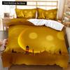 Moon Duvet Cover Cartoon Moon Stars for Toddler Boys Girls Bedding Set Bedclothes Double Queen King Size Polyester Qulit Cover