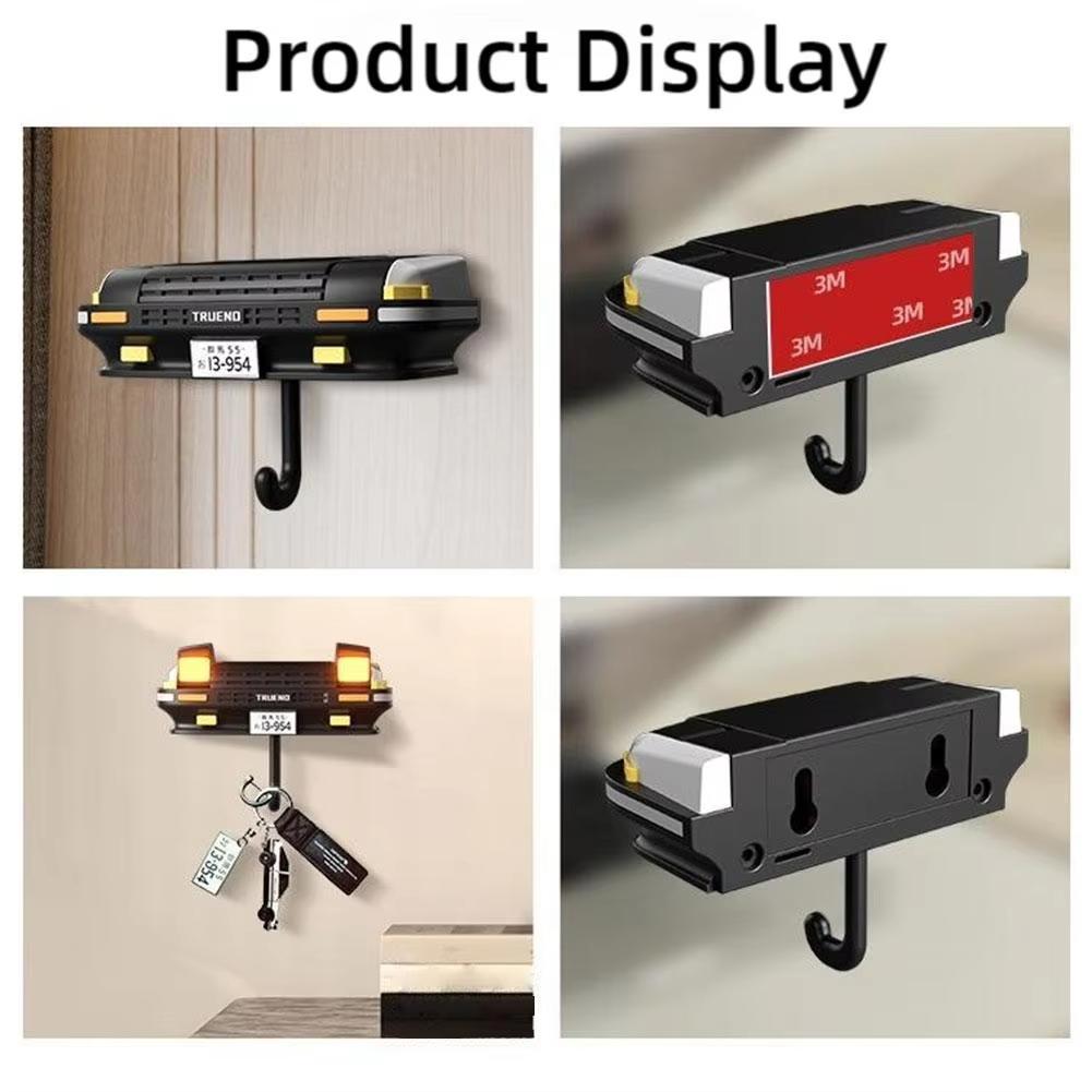 AE86 car headlight keychain decoration wall-mounted key hook hanger Wall-mounted home key hook room wall decoration