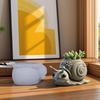 Creative Snail Shaped Flowerpot Silicone Mold For DIY Jewelry Container Making Resin Crafts And Succulent Planters