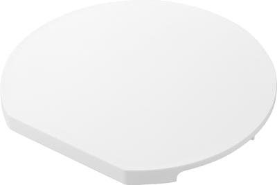 Yamazaki Antibacterial Cutting W35 X X Tower Floating with 10624 (Yamazaki Industries) Dishwasher-safe, Magnetic, Board, Round, Large, White, D32.6
