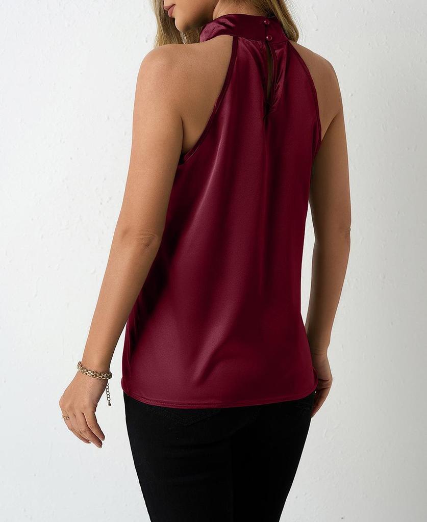 New European & American Satin V-Neck Camisole for Women - Spring/Summer Collection