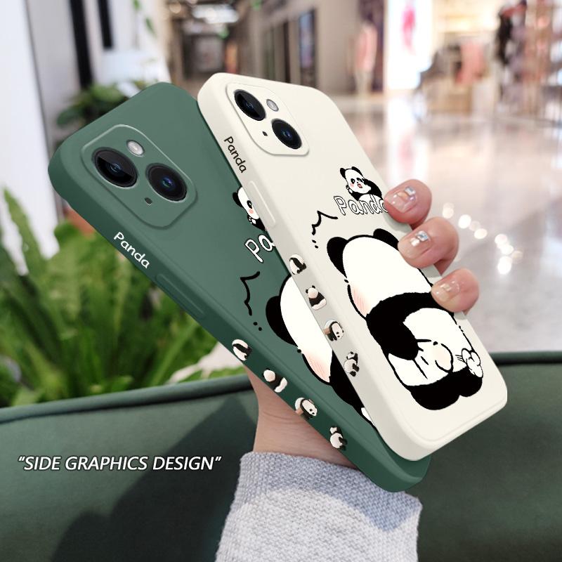 Tickle Panda Phone Case For iPhone 16 16e 15 14 13 12 11 XR XS SE2 SE2020 8 7 6 6S Plus Pro Max Mini Silicone Cover