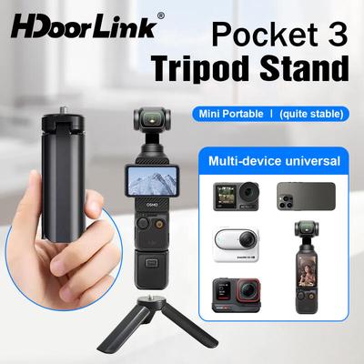 HdoorLink Universal Gimbal Handheld Handle For DJI Pocket 3/Insta360 X5/GoPro/Camera DJI OM 5 OSMO Stabilizer Handheld Fixed Desktop Tripod
