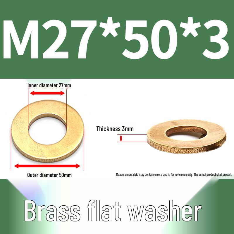 Brass and Copper Shim Washers: Sizes M2-M20
