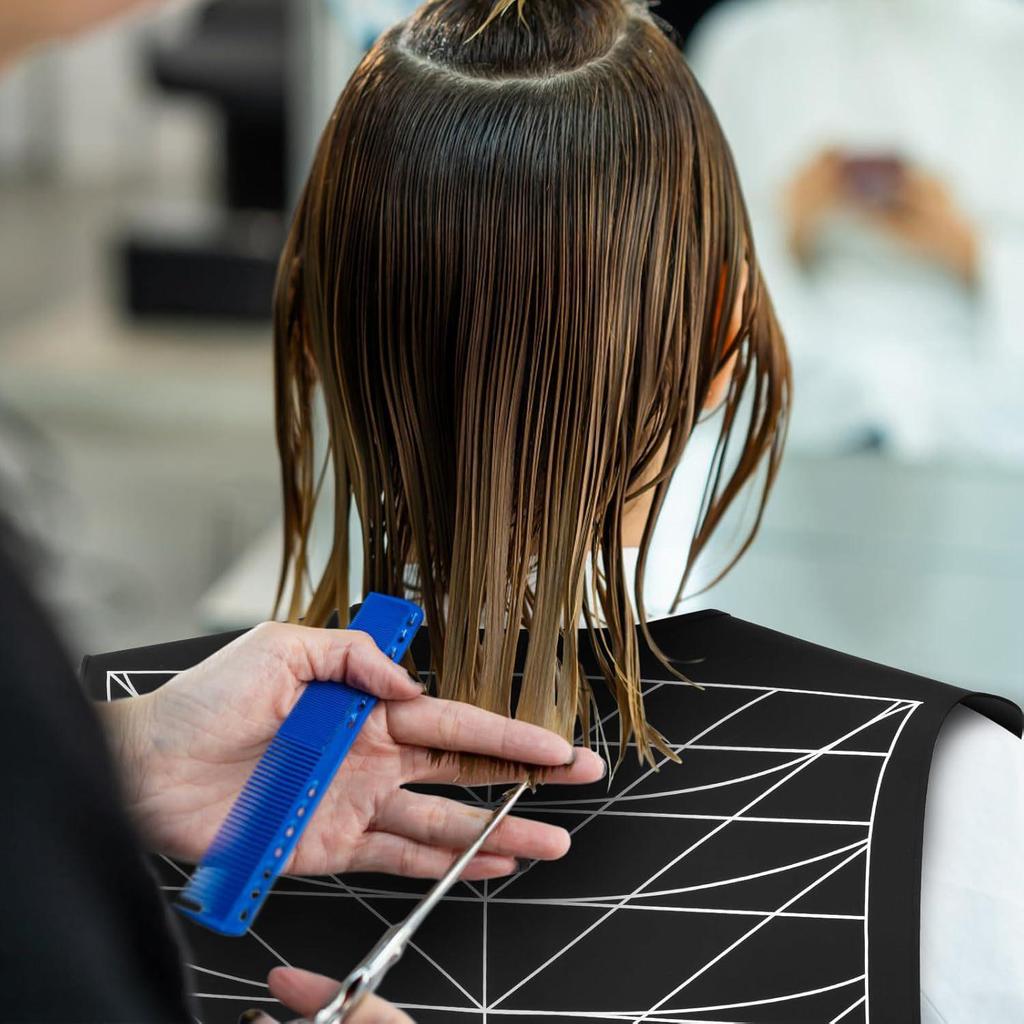 Silicone Striped Extra Long & Large Unisex Salon Hairdressing Cape