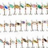 30 Pcs Iron Plate Lure Various Size Weight Colors Vivid Bright Colorful Stickers Metal Fishing Bait