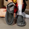 Summer  Men's Sandals Fashion Lightweight Casual Sandals Shoes Large Size Plus-size Hand-knitted Shoes Sandals