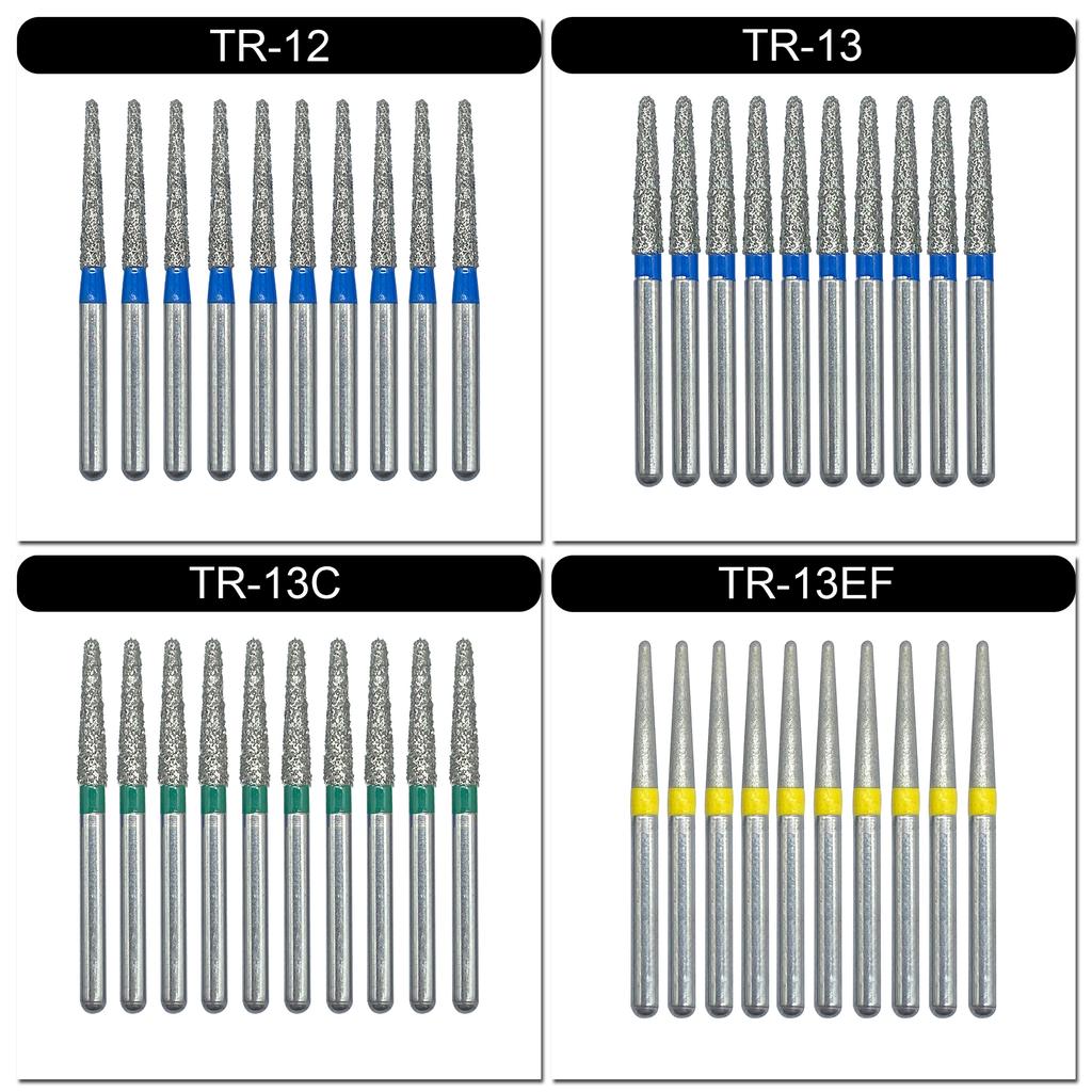 Nun Ck 10 Stück/Packung Dental Diamantbohrer für Hochgeschwindigkeits-Handstück Zahnarztbohrer FG-Serie Durchmesser 1,6 mm