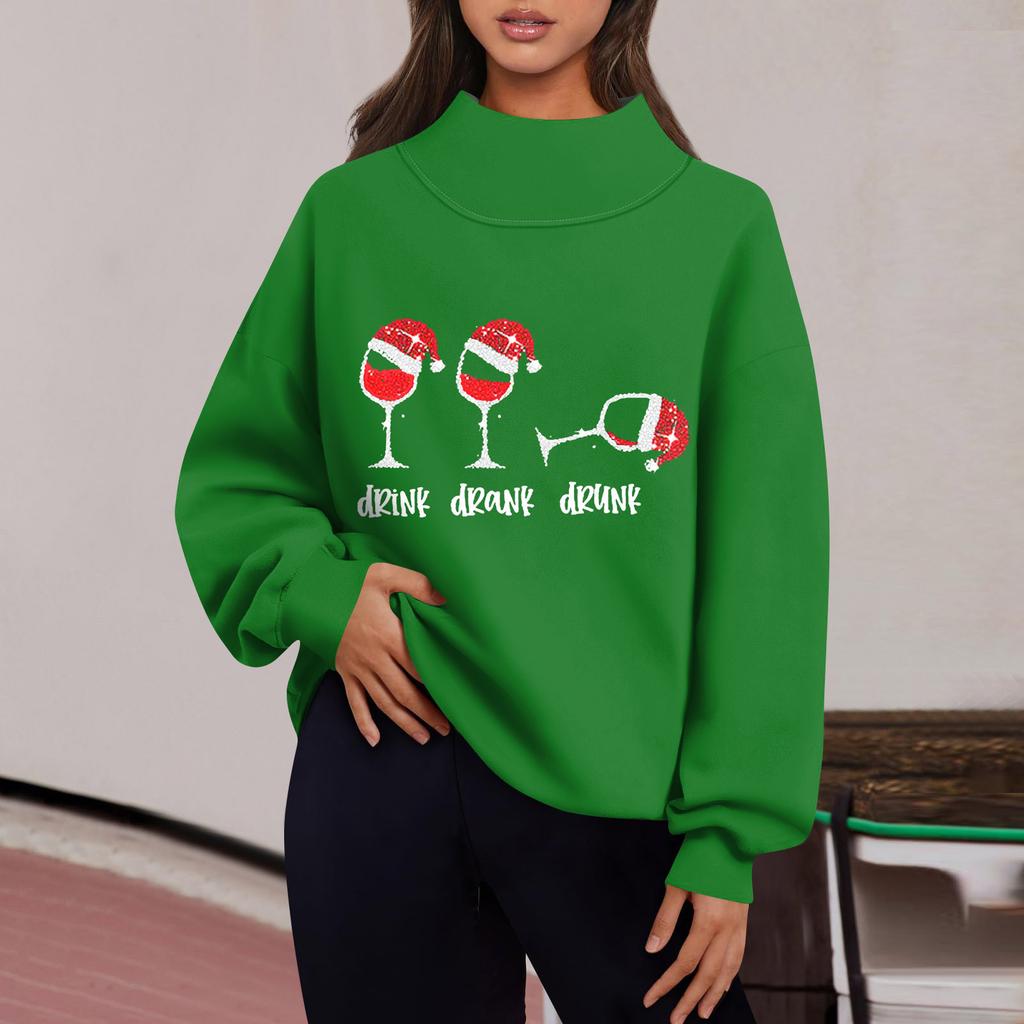Women's Sweatshirt Sports Flannel Sweatshirt Long Sleeve Top Casual V-Neck Sweatshirt