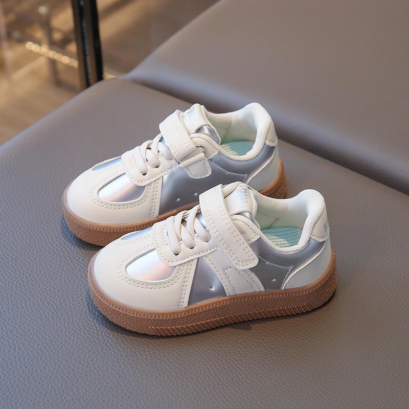 Children's board shoes men's and girls' sports shoes soft-soled casual shoes 2025 spring new little white shoes German training shoes children's shoes