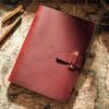 Genuine Leather A5 Business Planner Binder - Retro Style