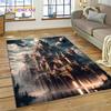 Dream Fairy Tale Castle Mysterious Gothic Cartoon Carpet Rug for Living Room Bedroom Home Sofa,Kid Area Rug Non-slip Floor Mat
