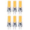 6PCS GY6.35 Bulb 5W COB Light Bulb 500lm Silicone Ceiling Lamp Bulb for Living Room