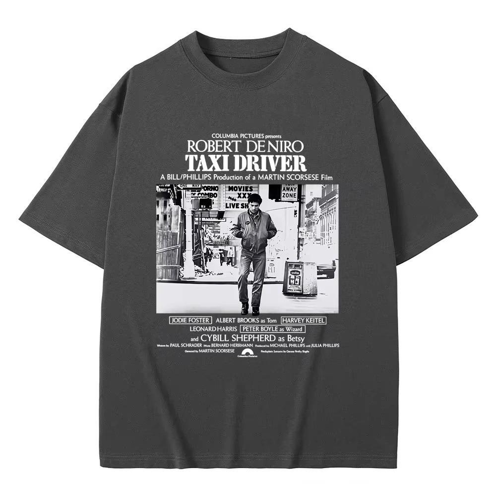 Unisex Women Casual Cotton Vintage T Shirts Limited Classic Horror Thriller Movie Movie Taxi Driver Robert De Niro Graphic Tshirts S