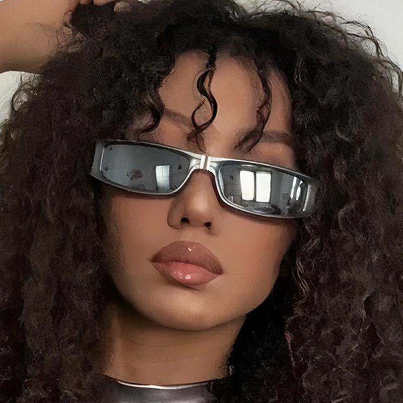Óculos de Sol de Formato Retangular para Homem Estilo Europeu Americano Óculos de Sol Mulher Moda Óculos de Sol de Viagem para Mulheres
