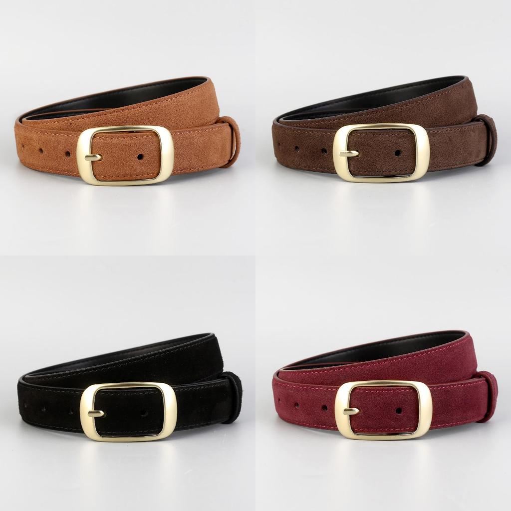 Womens Leather Waist Belt With Alloy Buckle For Casual And Chic Outfits