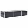 Garden Raised Bed Anthracite 240 X 80 X 45 Cm Galvanized Steel