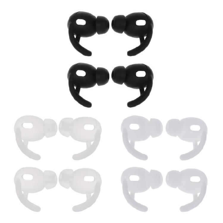 2Pairs Soft Silicone Case Ear Hook In-Ear Earbuds for 3 Ear Tips S / L