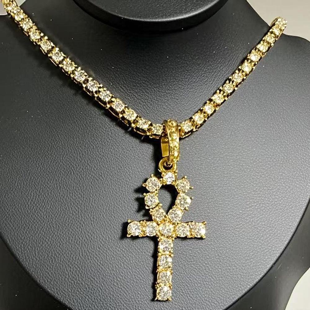 European-American Exaggerated Hip Hop Rhinestone Pendant Jewelry for Men & Women