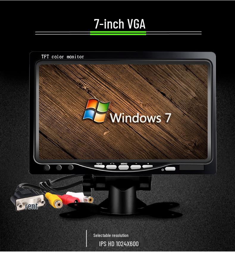 S720 7" HD HDMI VGA Desktop Monitor for Industrial Use