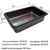 TLXT Nano Black 304 Stainless Steel Stackable Sink Colander