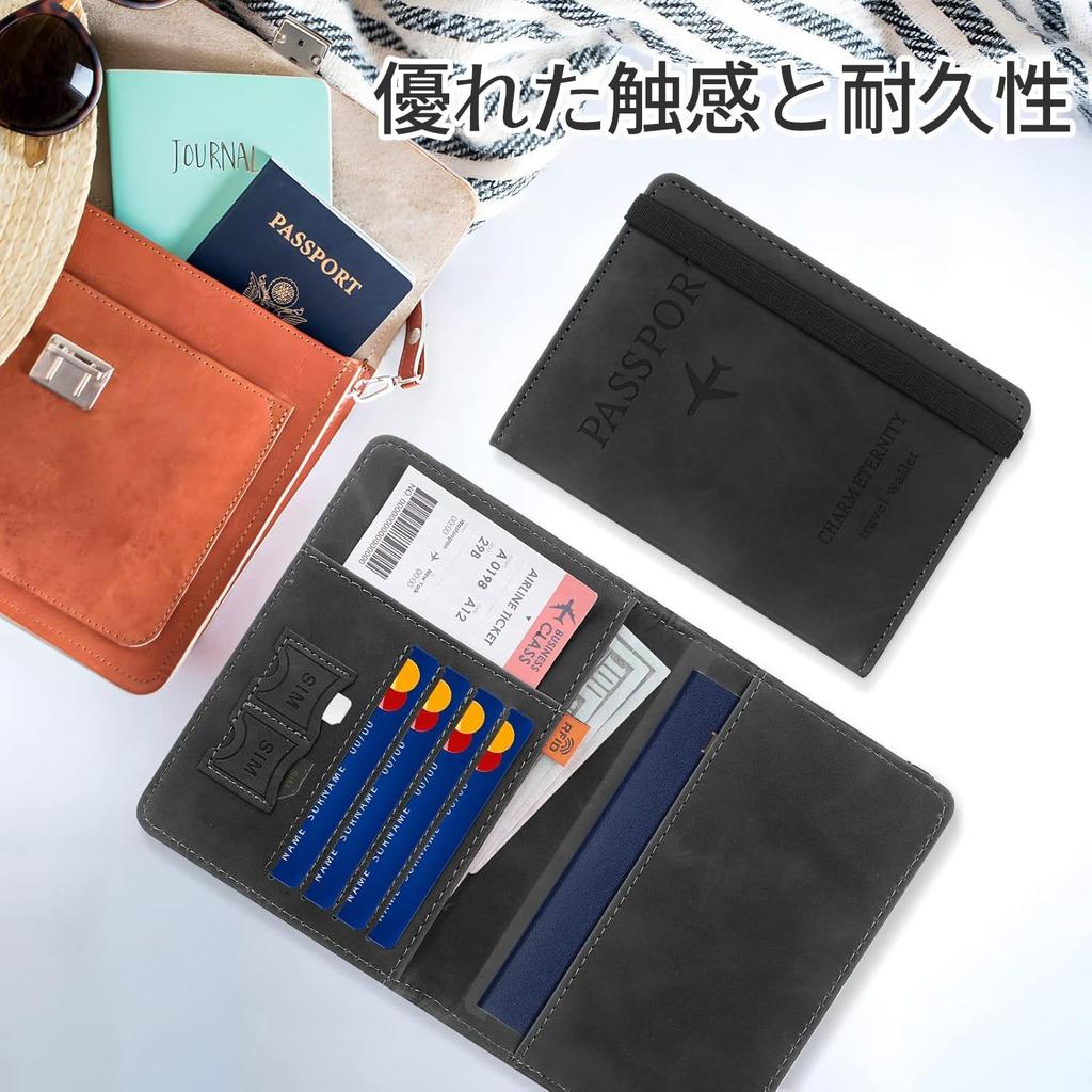 Passport Travel Domestic and International Travel Waterproof and Stain Elastic Band Overseas Business Overseas Waterproof and Stain Resistant [VEAGIA]
