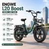 Bicicleta Elétrica L20 Boost 20 Polegadas Pneus Largos 48V13Ah 250W 126KM Sensor de Torque com Botão Boost Display LCD E-bike