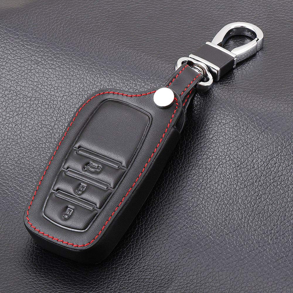 [IKT] Leather smart key case for Toyota vehicles, black 3