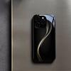 Business Gold-black Texture Phone Case for Iphone 17 Pro Max Cover Built-in Glass for iPhone 17 16 15 14 13 12 Pm Pro Plus