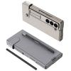 Samsung Z Fold6 Side Buckle Magnetic Suction Phone Case Flip Leather Case Card Wallet Protective Case Holder Pen Slot