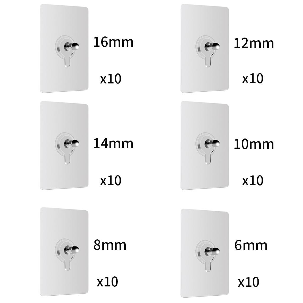 Nails Heavy Duty Wall Hooks Door Non-marking Screw Drill Self-waterproof