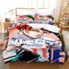 Top Blue Lock Bedding Set Hot Anime Duvet Cover Set with Pillowcases King Queen Twin Double Size For Comforter Cover Set