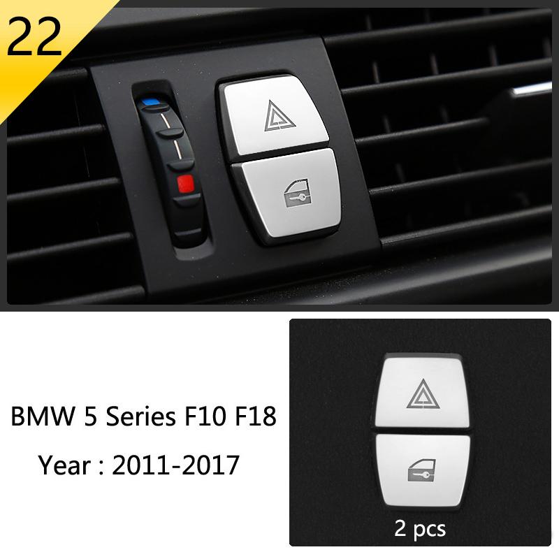 Car Styling Console Multimedia AC CD Panel Decoration Frame Cover Trim Strip Sticker For BMW 5 Series F10 Interior Accessories