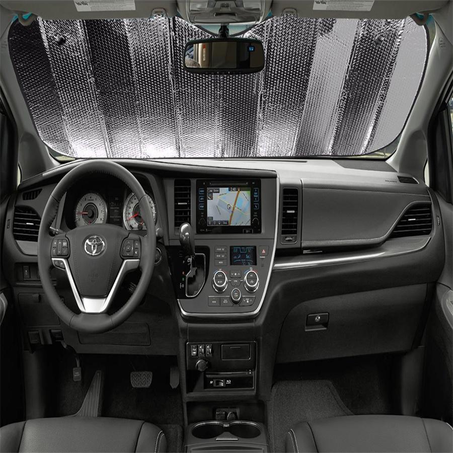 Silver Foldable Sun Shade Windshield Sun Visor Cover Anti-UV Protection 130*60cm