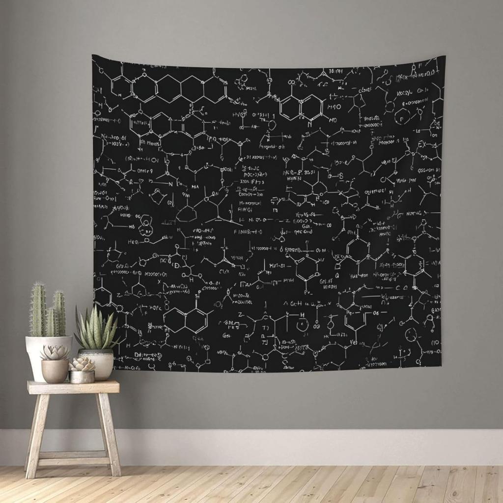 Wall Hanging For Living Room Science Chemistry Illustration Tapestrys Home Decor Soft Aesthetic Tapestries Hanging Decor Blanket