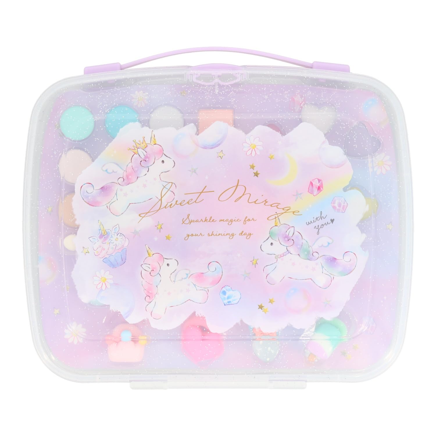 

Shobido Unicorn Makeup Palette Set, Soap-Removable, Colorful Multi-Color Palette