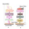 Natural Wood Easters Decoration Bookshelf Display Ornament Easters Charm Decors Suitable for Living Room Dining Table