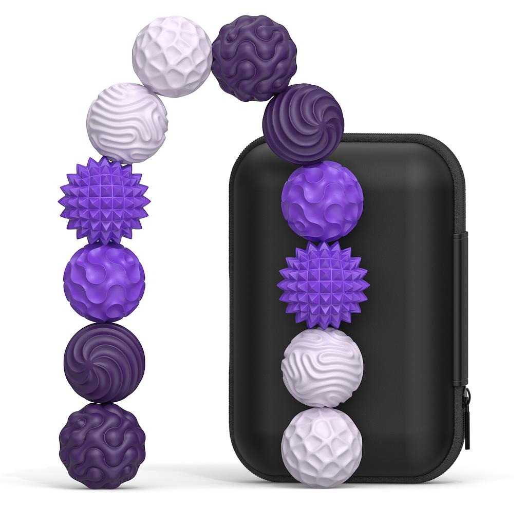 6/12pcs Magnetic Sensory Fidget Ball Toy, Attracting Stress Ball with Silicone Shell for Adults and Teens, Peace of Hands