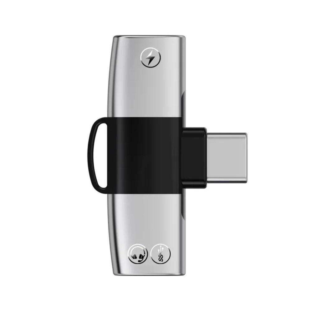 Splitter OTG 2 In 1 Adapter Fast Charging Type C 2-in-1 Multifunctional Adapter Earphone