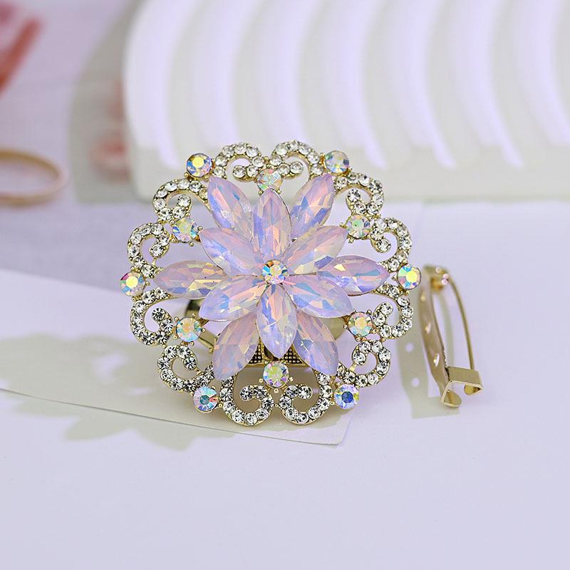 

Универсальная брошь-пряжка для шарфа и шали со стразами