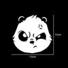 13x1m Angry Cute Panda Car Sticker Auto Body Bumper Windows Motorcycle Laptop Walls Vinyl Film Decal Car Tuning Accessories