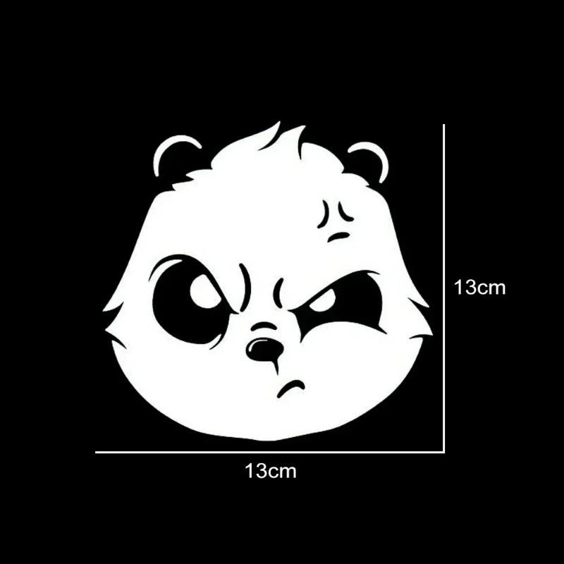13x1m Angry Cute Panda Car Sticker Auto Body Bumper Windows Motorcycle Laptop Walls Vinyl Film Decal Car Tuning Accessories