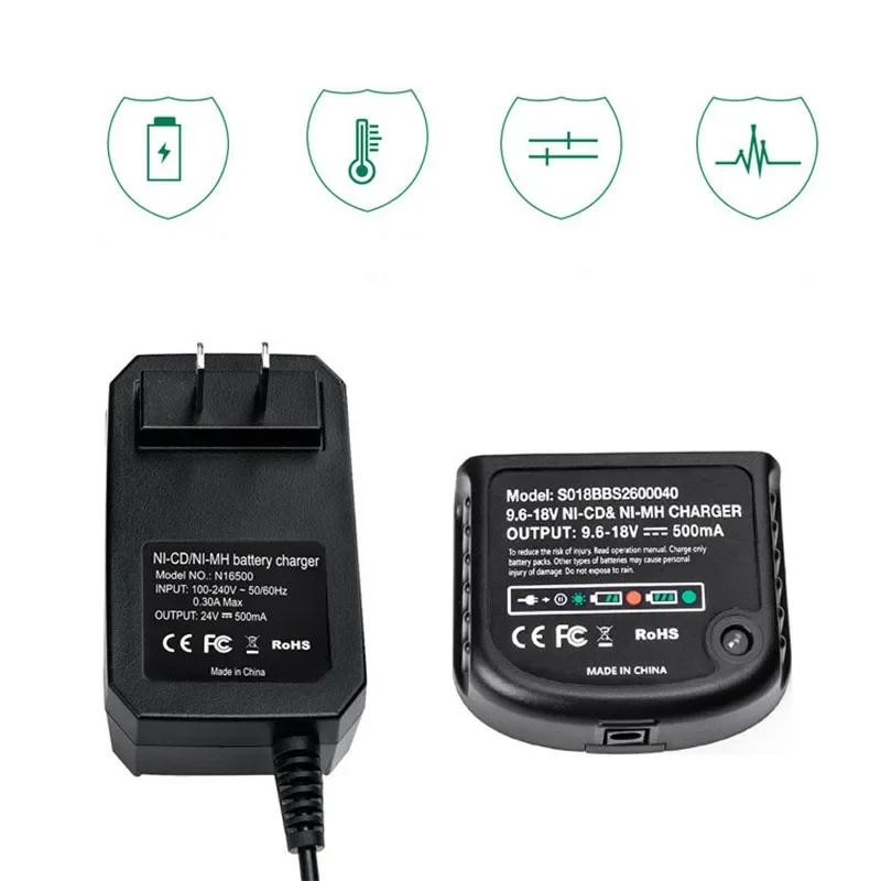 For Black & Decker Safety Charger Multiple Charging Protection For 9.6V-18V NI-CD NI-MH Battery A12-XJ A12EX A1712 FS120BX