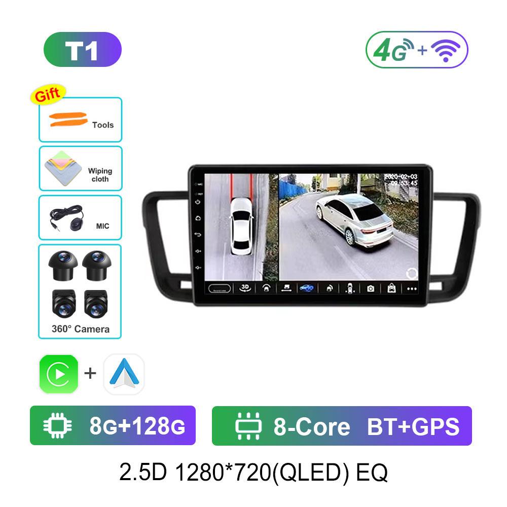 Car Radio Android 14 For Peugeot 508 2011 - 2018 GPS Multimedia Player Navigation Stereo DSP BT Head Unit Audio 4G Coolling Fan