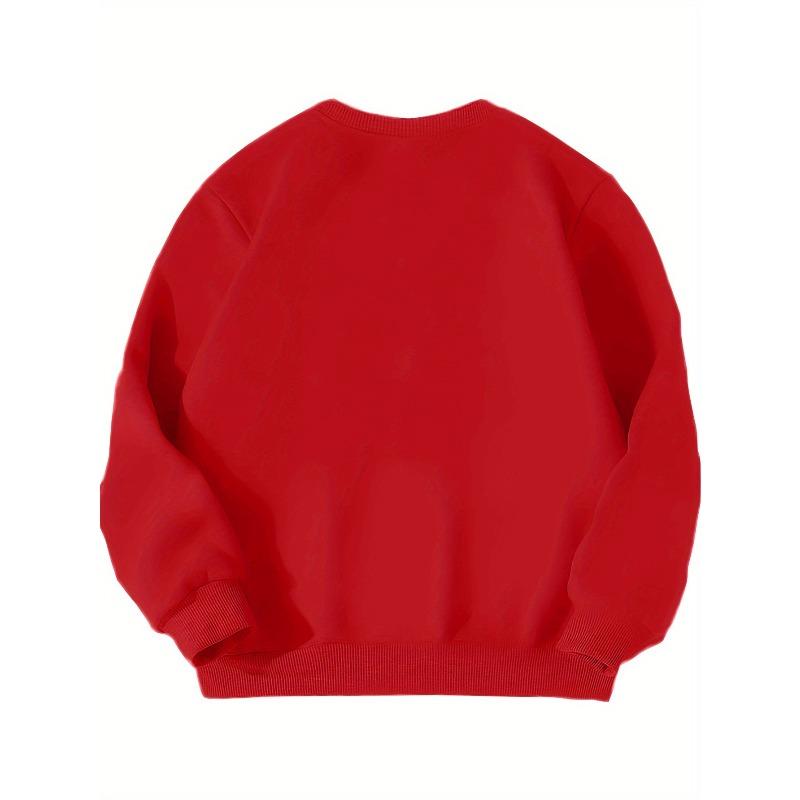 Kids Sweatshirt American Football Themed Print - Crewneck Sweatshirt - Sporty Casual Trendy Fashion