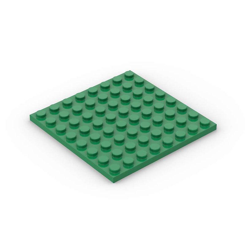 50pcs DIY Building Blocks  8x8 Dot 12Color Educational Creative Toys for Children Size Compatible With 41539 Thin Figures Bricks