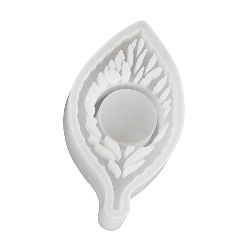 Roztomilost Rostlinné svícny Formy Silikonové Řemeslné Formy Tvar Listu Formy na Základnu Svíček Silikonová Textura pro Řemesla