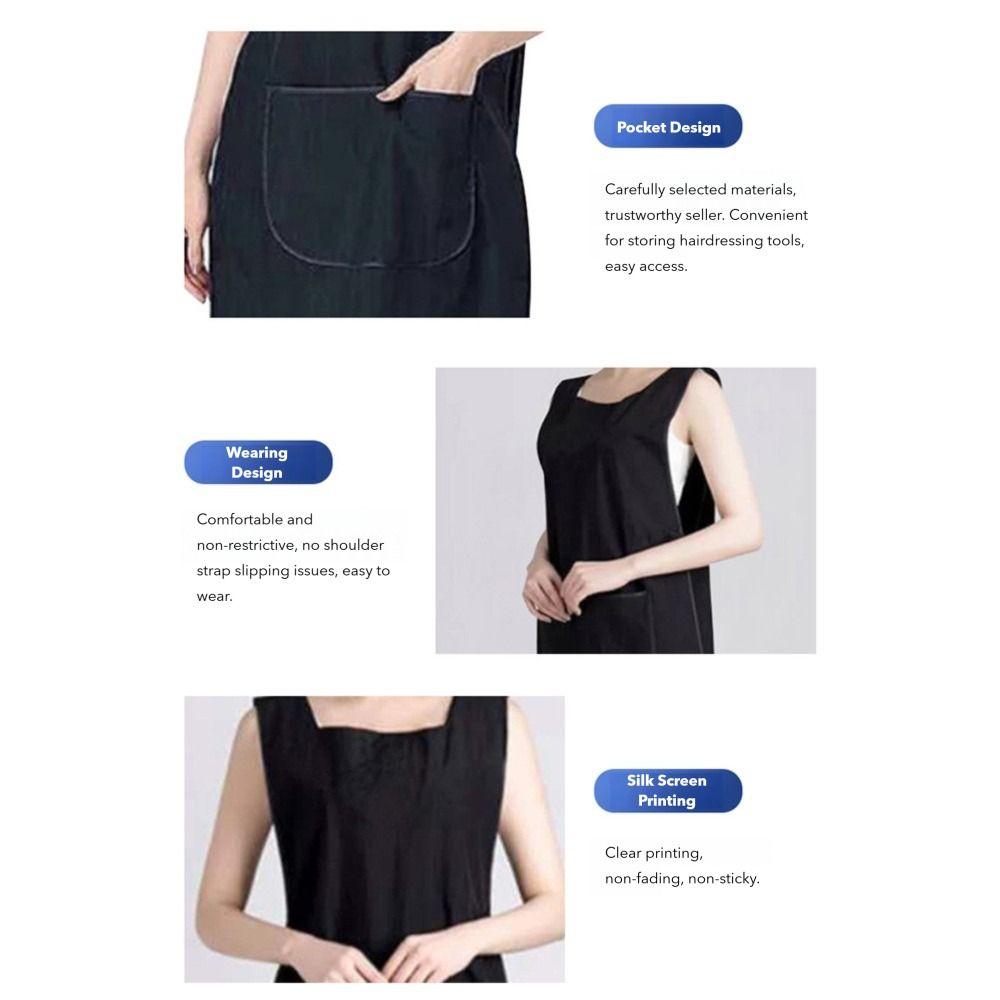 Șorț de casă impermeabil pânză șorț de bucătărie stil bavetă salopetă de copt salon coafură