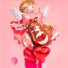 Teddy Bear Foil Balloon with Heart Valentine' Day 48x79cm